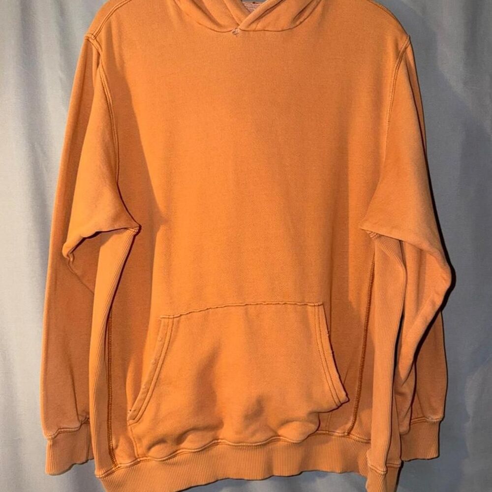 Aerie rust orange distressed hoodie